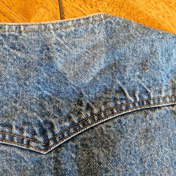 Vintage Denim Orange Tab Levi's Vest - Picture 4 of 6